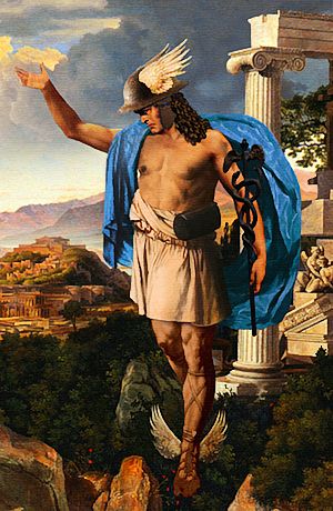 Hermes, messenger of the gods,Patron of thieves & travelers